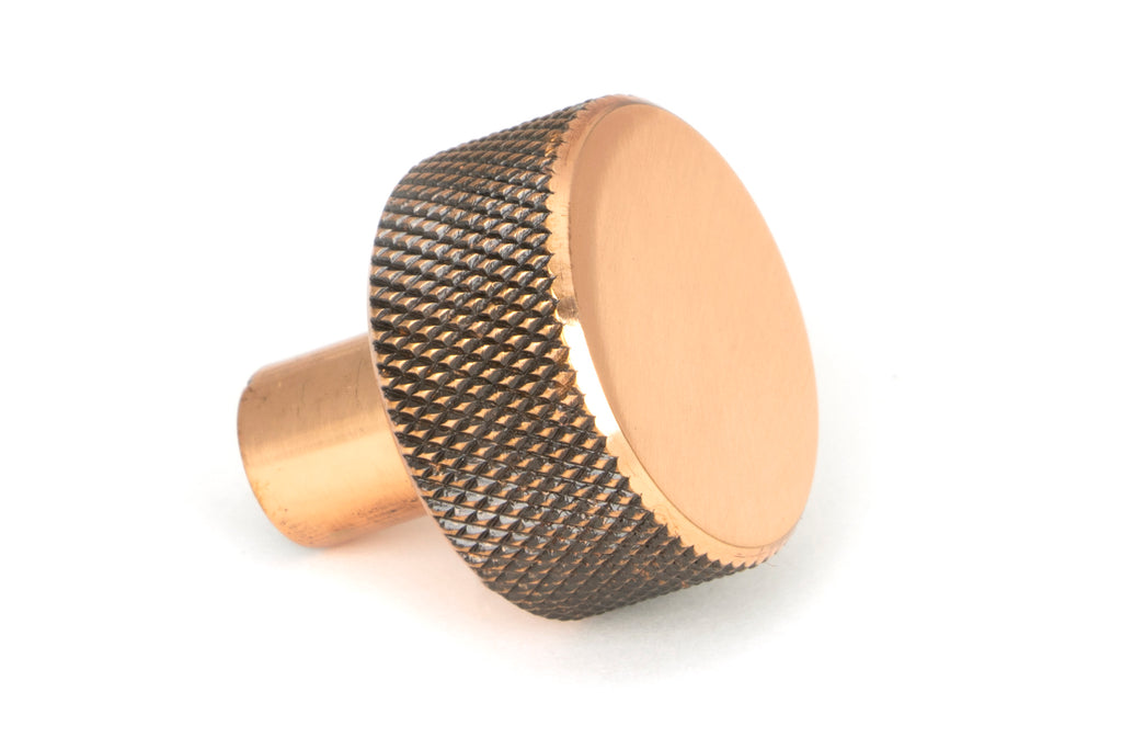 White background image of From The Anvil's Polished Bronze 25mm Brompton Cabinet Knob | From The Anvil