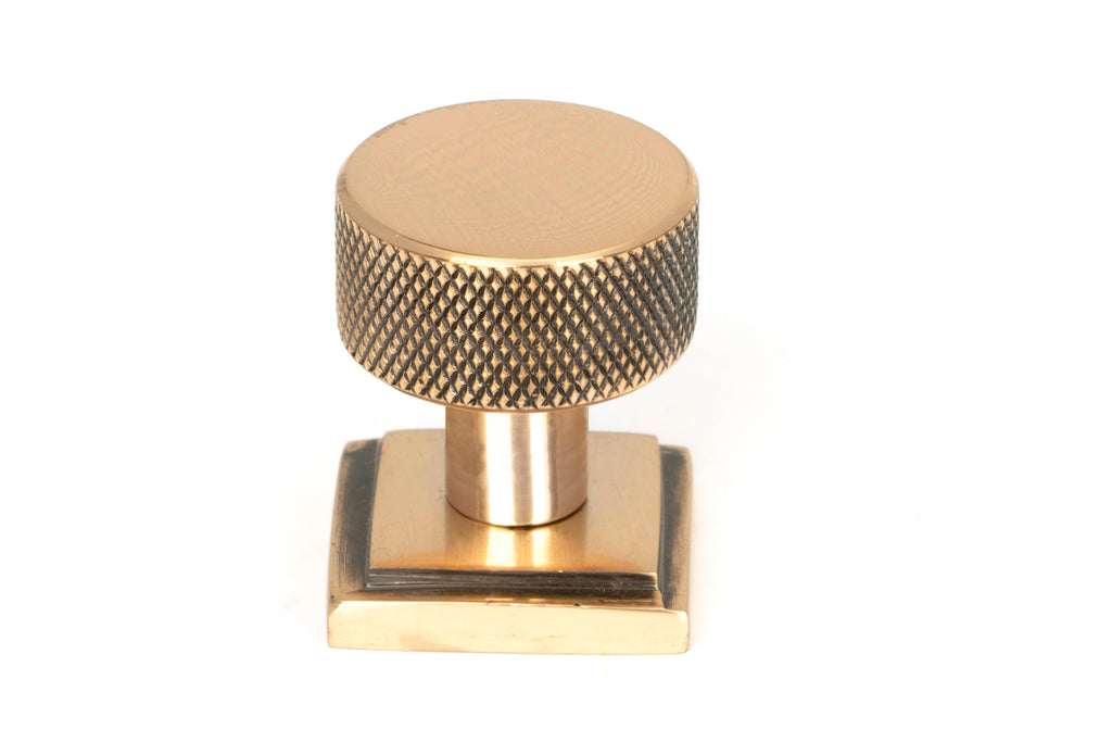 White background image of From The Anvil's Polished Bronze 25mm Brompton Cabinet Knob | From The Anvil