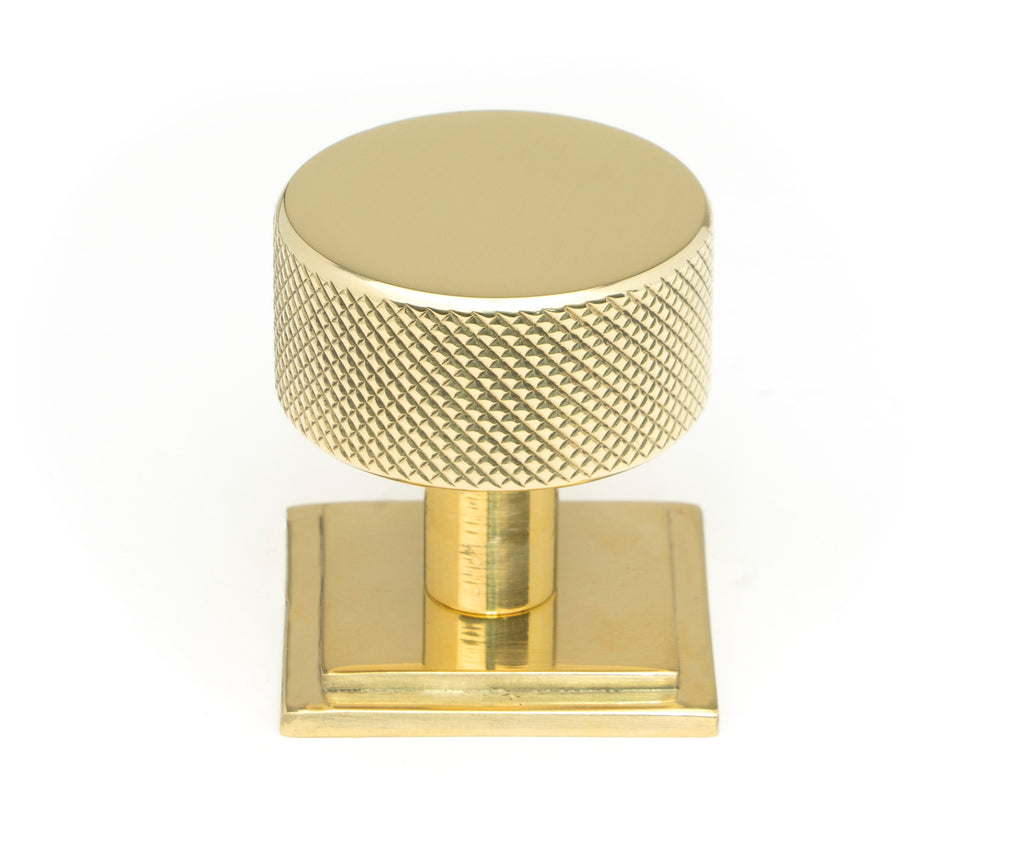 White background image of From The Anvil's Polished Brass 32mm Brompton Cabinet Knob | From The Anvil