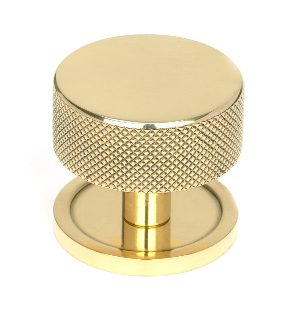 White background image of From The Anvil's Polished Brass 38mm Brompton Cabinet Knob | From The Anvil