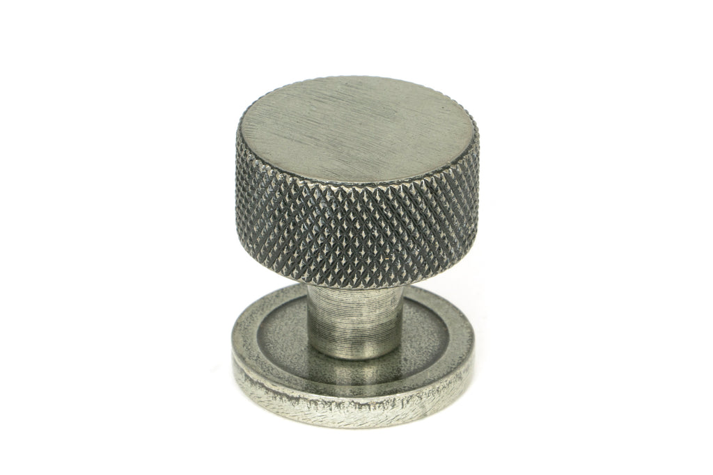 White background image of From The Anvil's Pewter Patina 25mm Brompton Cabinet Knob | From The Anvil