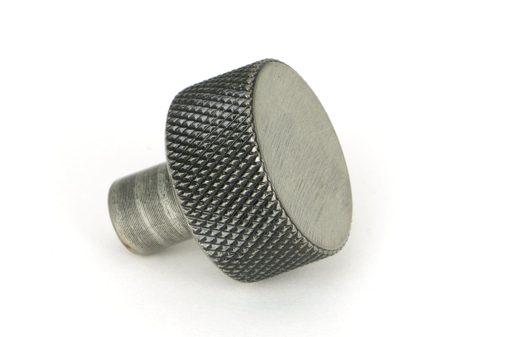 White background image of From The Anvil's Pewter Patina 25mm Brompton Cabinet Knob | From The Anvil