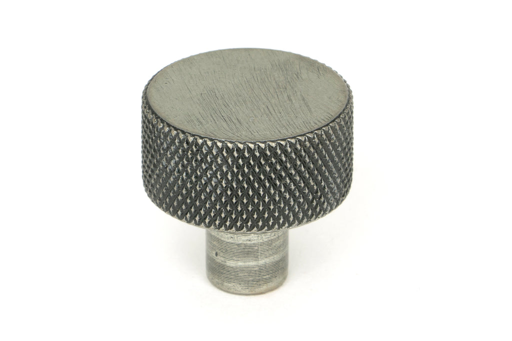 White background image of From The Anvil's Pewter Patina 25mm Brompton Cabinet Knob | From The Anvil