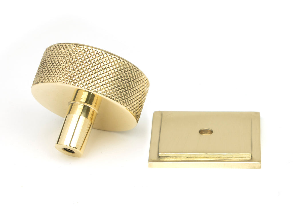 White background image of From The Anvil's Polished Brass 38mm Brompton Cabinet Knob | From The Anvil