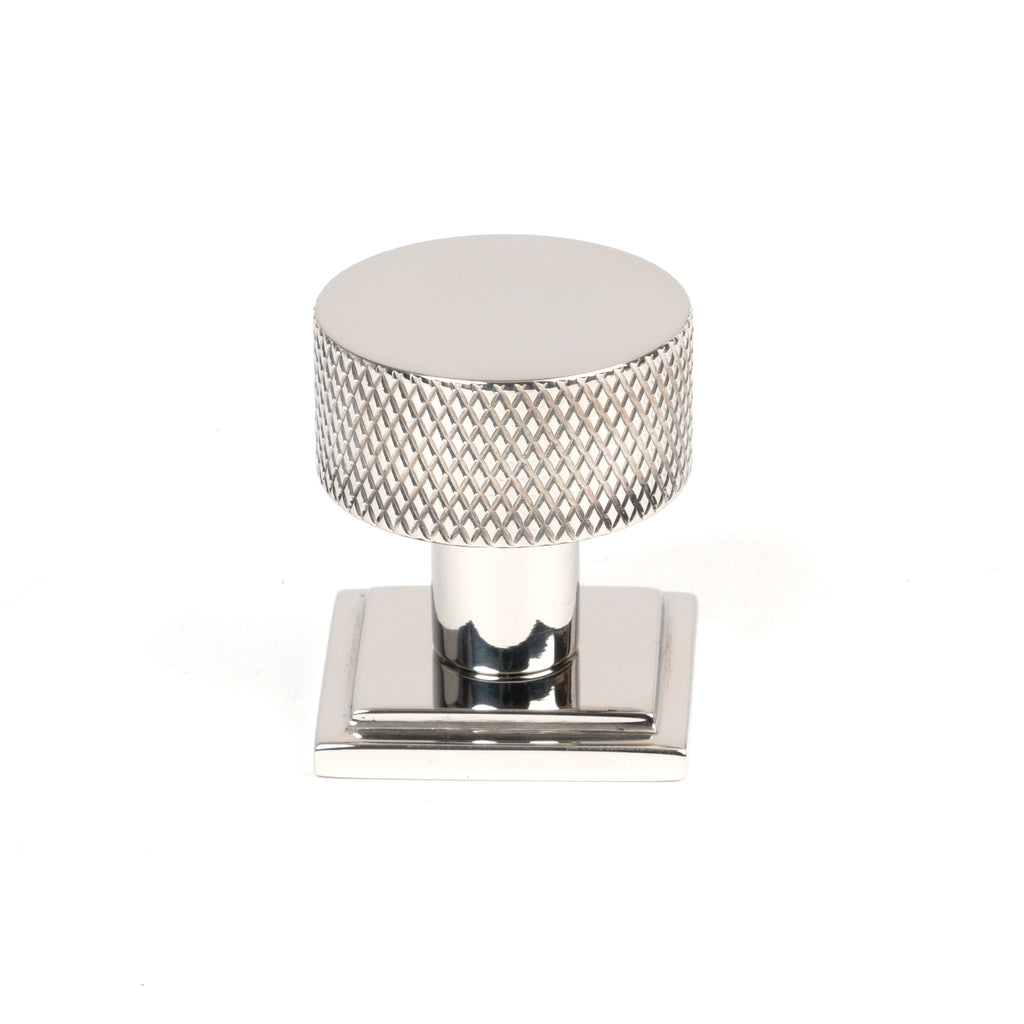 White background image of From The Anvil's Polished Stainless Steel 25mm Brompton Cabinet Knob | From The Anvil