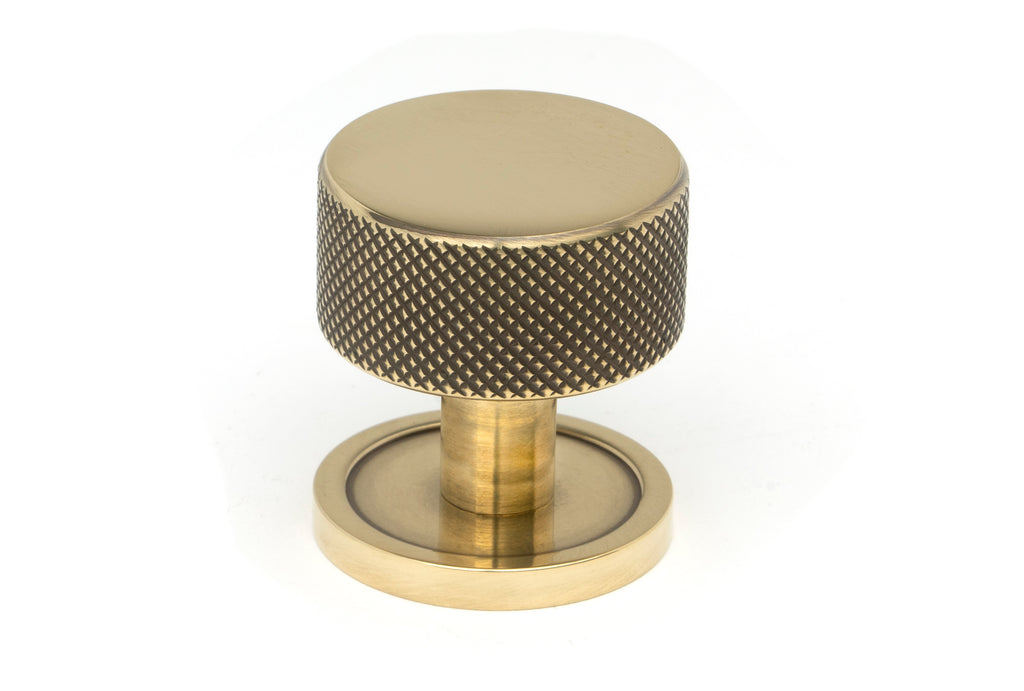 White background image of From The Anvil's Aged Brass 32mm Brompton Cabinet Knob | From The Anvil