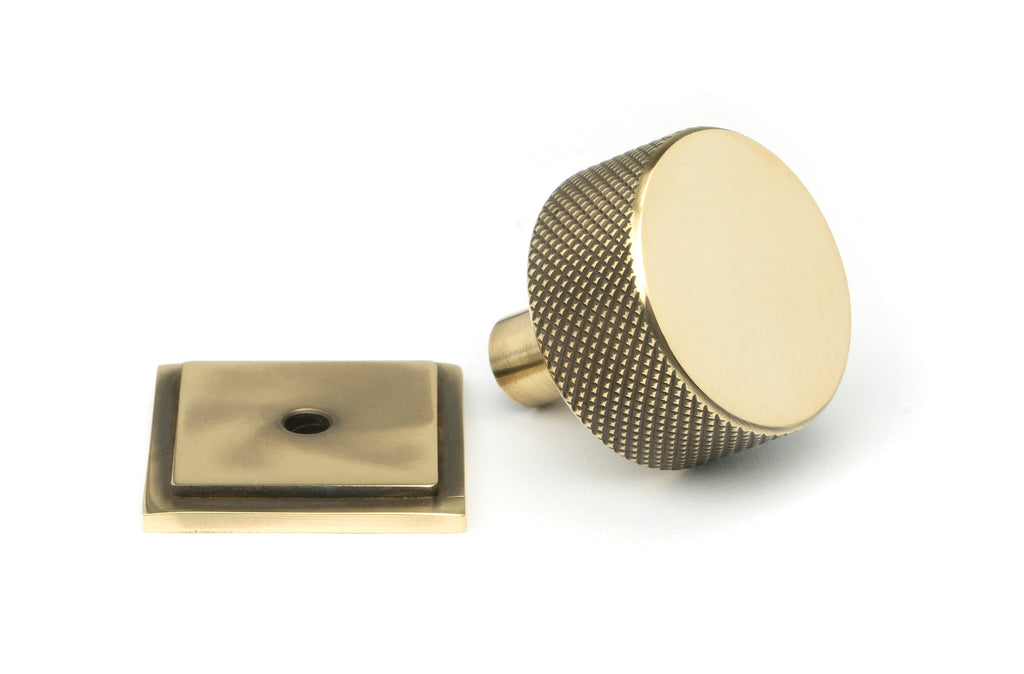 White background image of From The Anvil's Aged Brass 32mm Brompton Cabinet Knob | From The Anvil