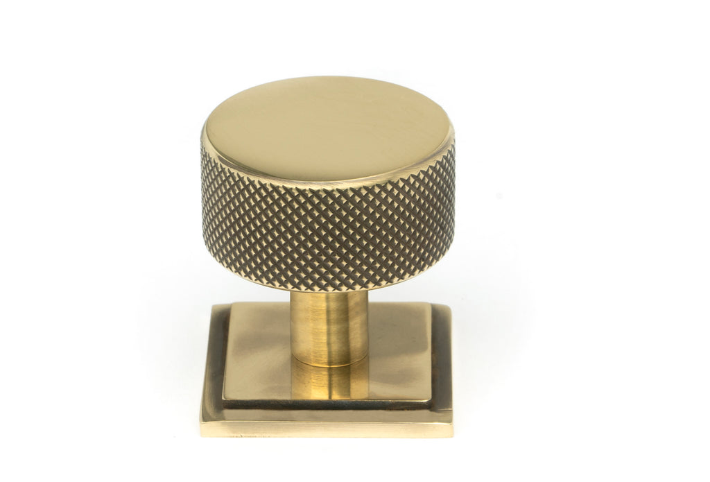 White background image of From The Anvil's Aged Brass 32mm Brompton Cabinet Knob | From The Anvil