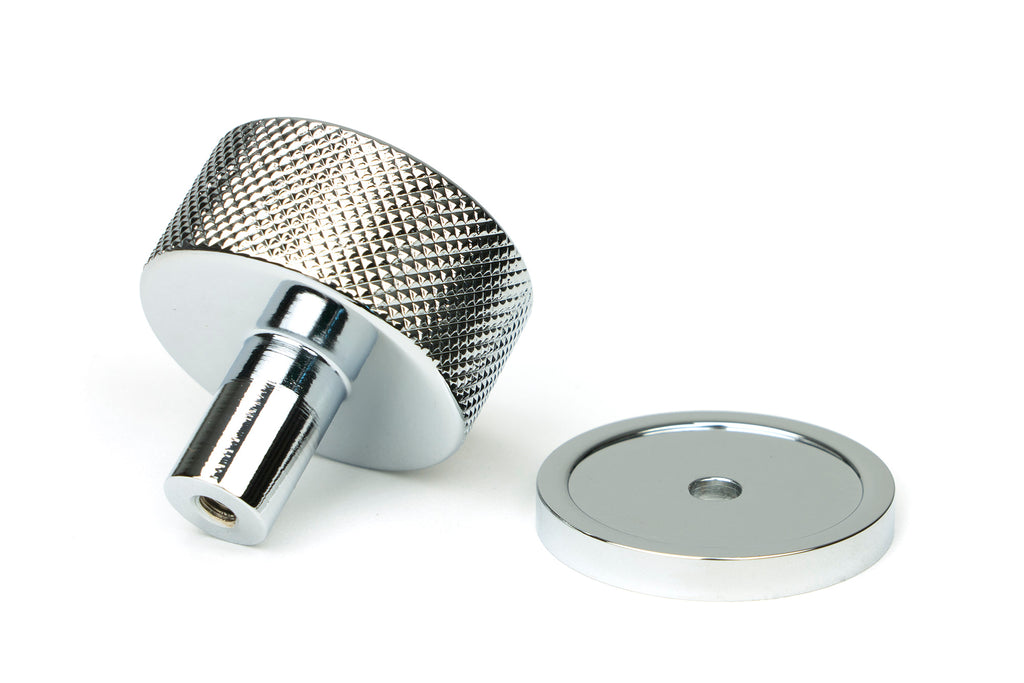 White background image of From The Anvil's Polished Chrome 32mm Brompton Cabinet Knob | From The Anvil