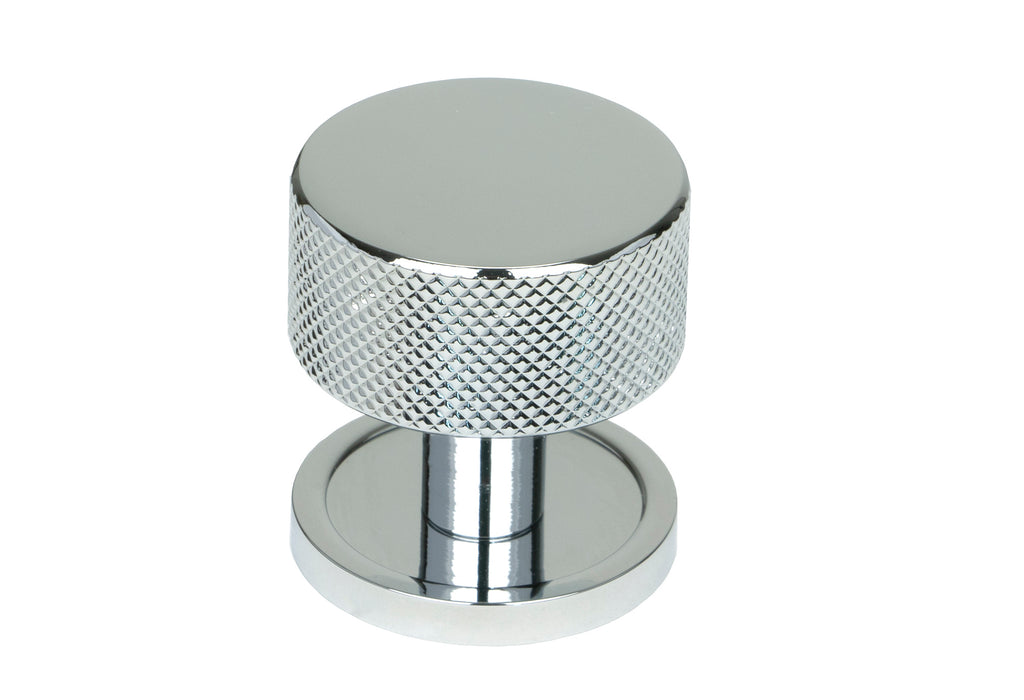 White background image of From The Anvil's Polished Chrome 32mm Brompton Cabinet Knob | From The Anvil