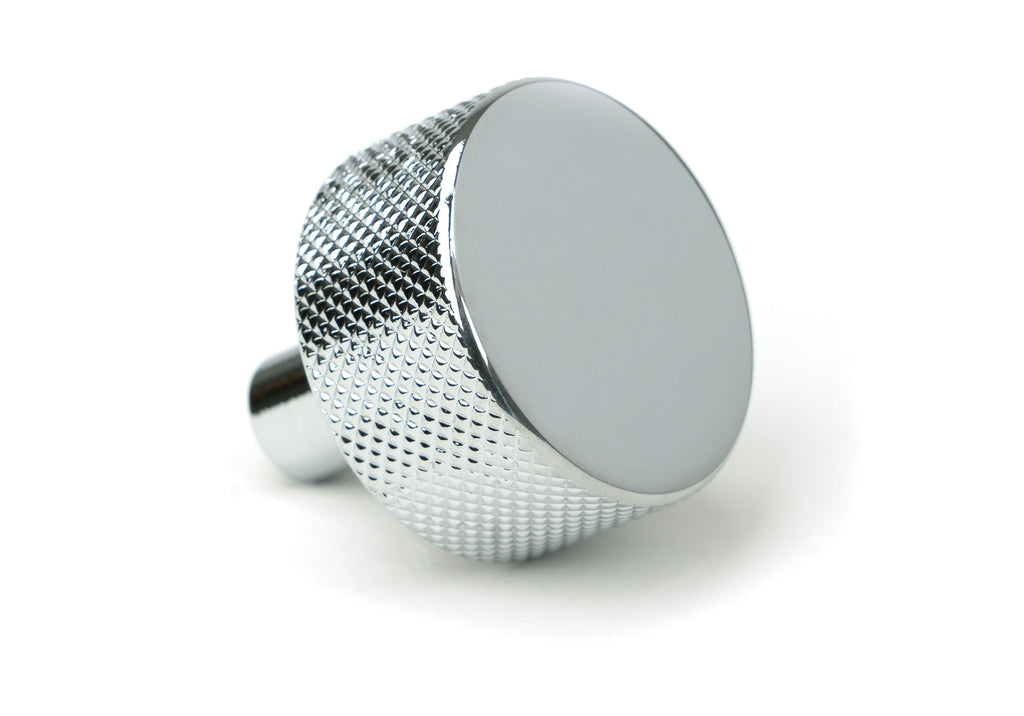 White background image of From The Anvil's Polished Chrome 32mm Brompton Cabinet Knob | From The Anvil