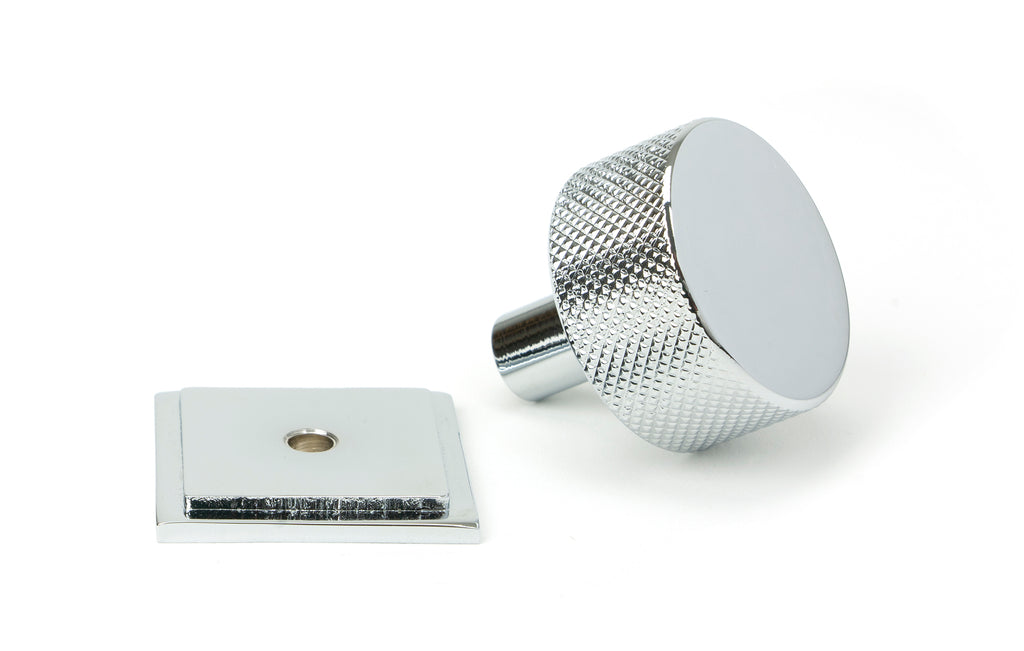 White background image of From The Anvil's Polished Chrome 32mm Brompton Cabinet Knob | From The Anvil