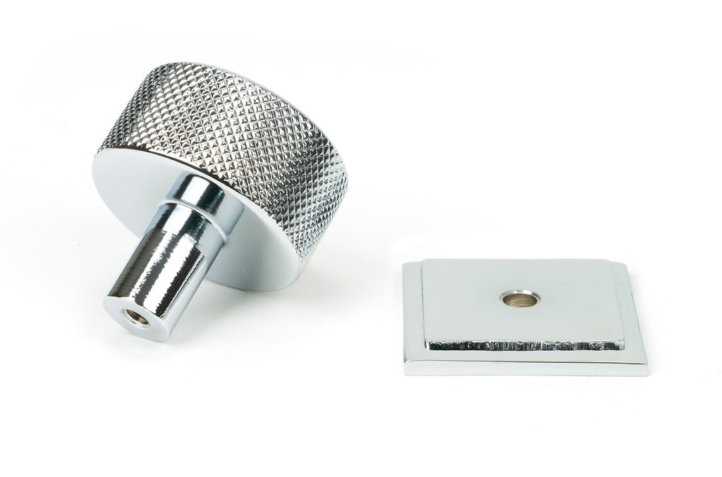 White background image of From The Anvil's Polished Chrome 32mm Brompton Cabinet Knob | From The Anvil