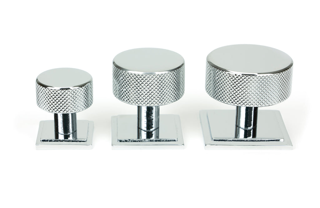 White background image of From The Anvil's Polished Chrome 32mm Brompton Cabinet Knob | From The Anvil