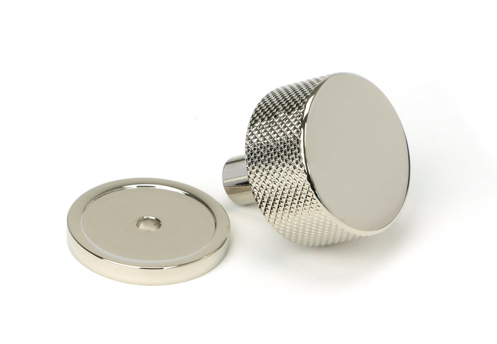 White background image of From The Anvil's Polished Nickel 32mm Brompton Cabinet Knob | From The Anvil