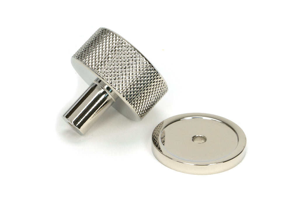 White background image of From The Anvil's Polished Nickel 32mm Brompton Cabinet Knob | From The Anvil