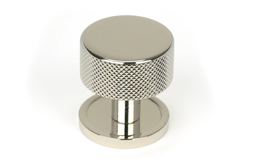 White background image of From The Anvil's Polished Nickel 32mm Brompton Cabinet Knob | From The Anvil