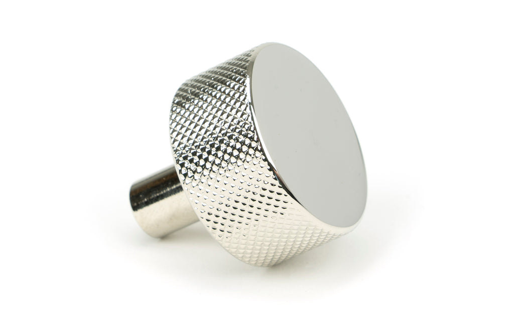 White background image of From The Anvil's Polished Nickel 32mm Brompton Cabinet Knob | From The Anvil