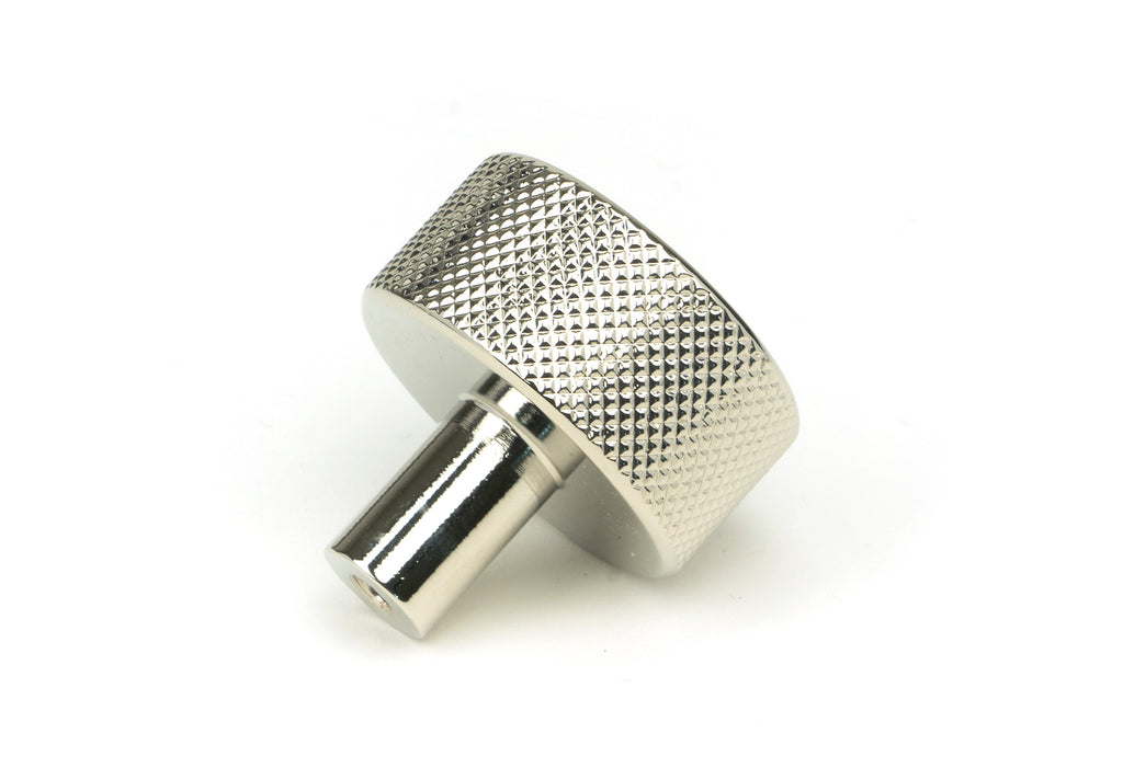 White background image of From The Anvil's Polished Nickel 32mm Brompton Cabinet Knob | From The Anvil