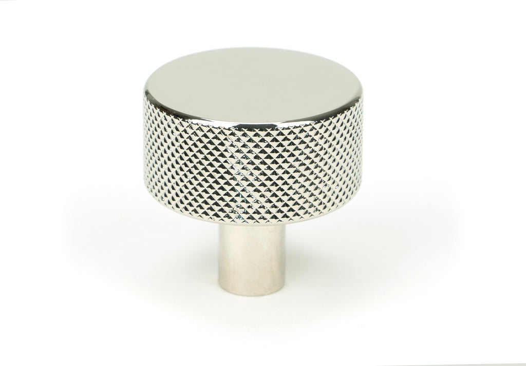 White background image of From The Anvil's Polished Nickel 32mm Brompton Cabinet Knob | From The Anvil