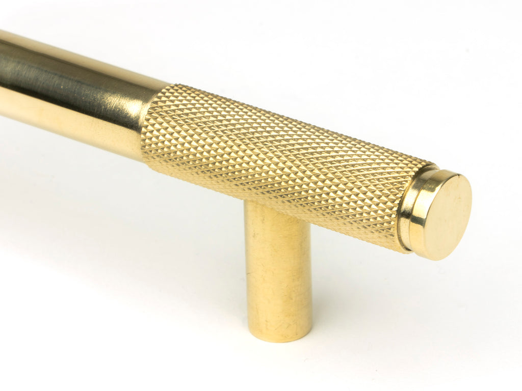 White background image of From The Anvil's Polished Brass Half Brompton Pull Handle | From The Anvil