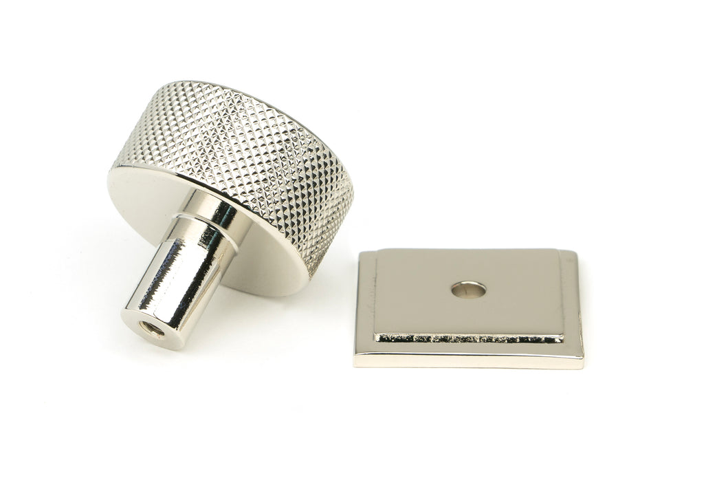 White background image of From The Anvil's Polished Nickel 32mm Brompton Cabinet Knob | From The Anvil
