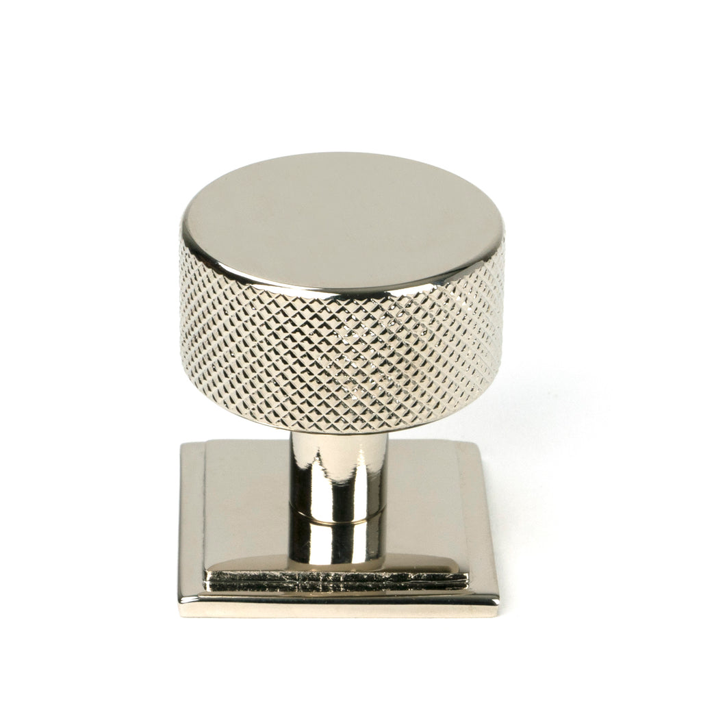 White background image of From The Anvil's Polished Nickel 32mm Brompton Cabinet Knob | From The Anvil