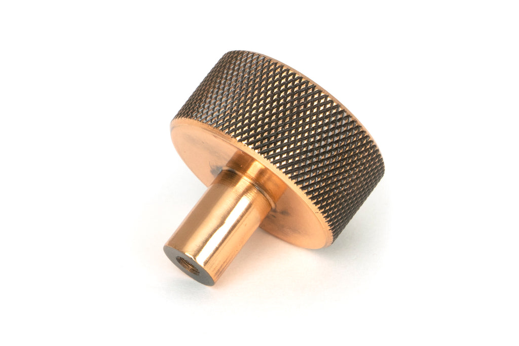 White background image of From The Anvil's Polished Bronze 32mm Brompton Cabinet Knob | From The Anvil