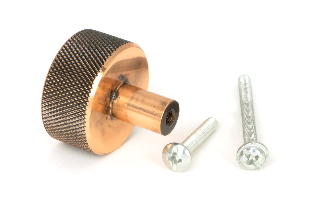 White background image of From The Anvil's Polished Bronze 32mm Brompton Cabinet Knob | From The Anvil