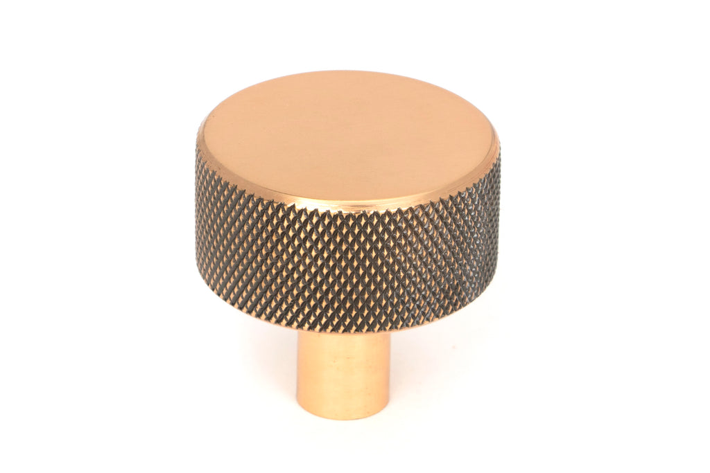 White background image of From The Anvil's Polished Bronze 32mm Brompton Cabinet Knob | From The Anvil