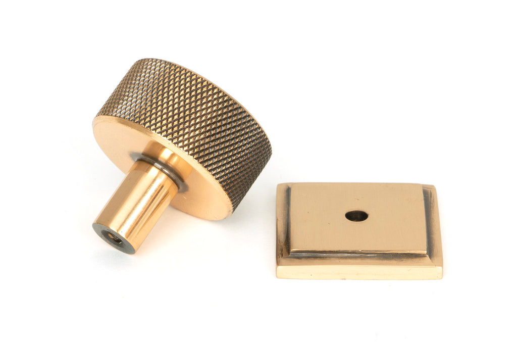 White background image of From The Anvil's Polished Bronze 32mm Brompton Cabinet Knob | From The Anvil