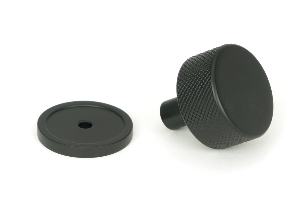 White background image of From The Anvil's Matt Black 32mm Brompton Cabinet Knob | From The Anvil