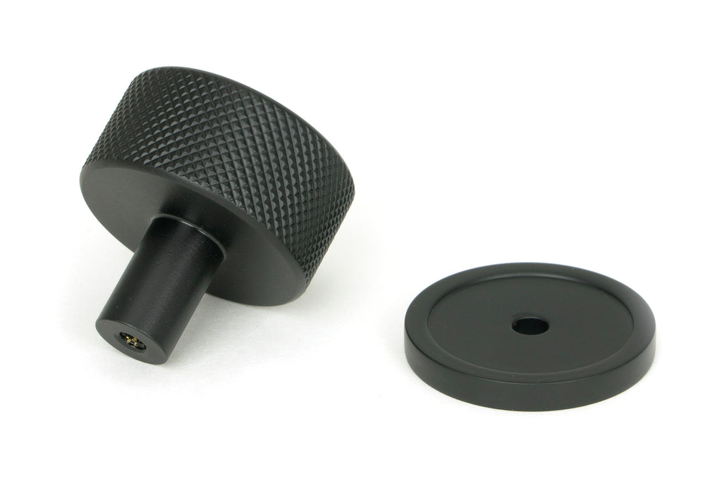 White background image of From The Anvil's Matt Black 32mm Brompton Cabinet Knob | From The Anvil