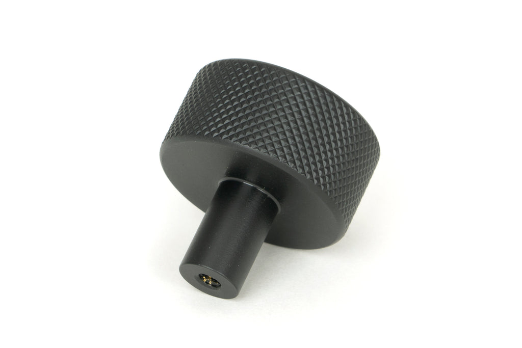 White background image of From The Anvil's Matt Black 32mm Brompton Cabinet Knob | From The Anvil