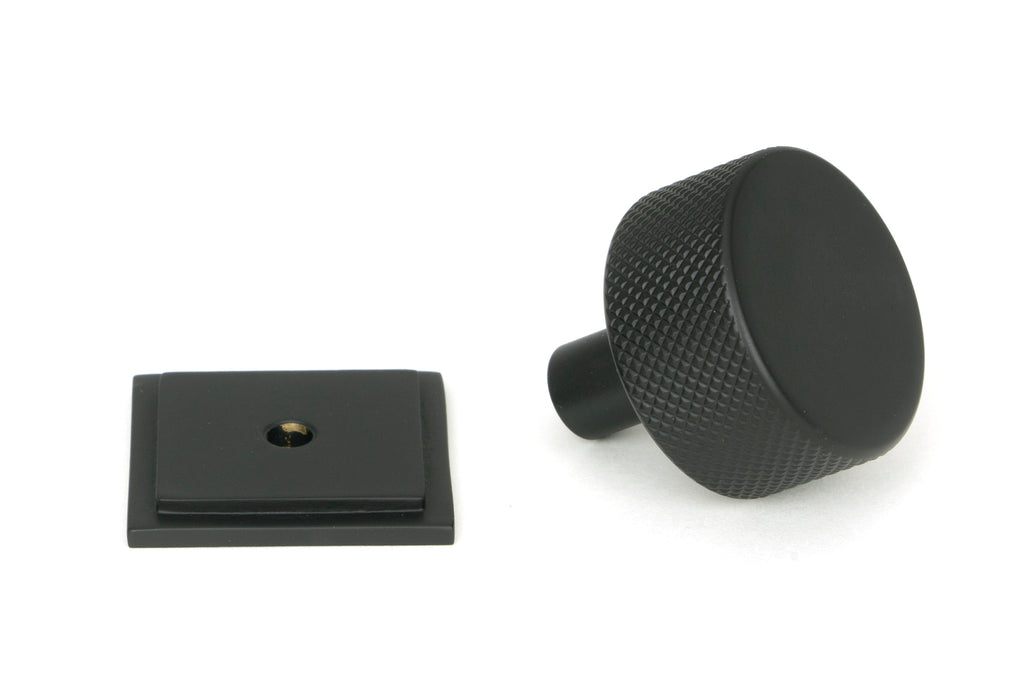 White background image of From The Anvil's Matt Black 32mm Brompton Cabinet Knob | From The Anvil