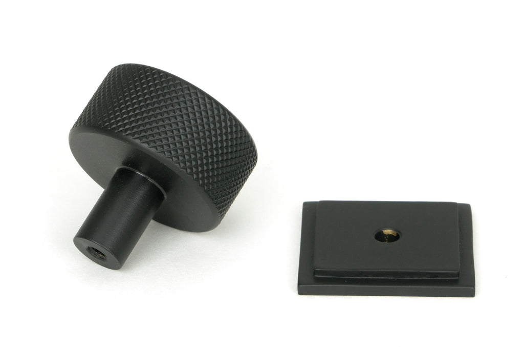 White background image of From The Anvil's Matt Black 32mm Brompton Cabinet Knob | From The Anvil