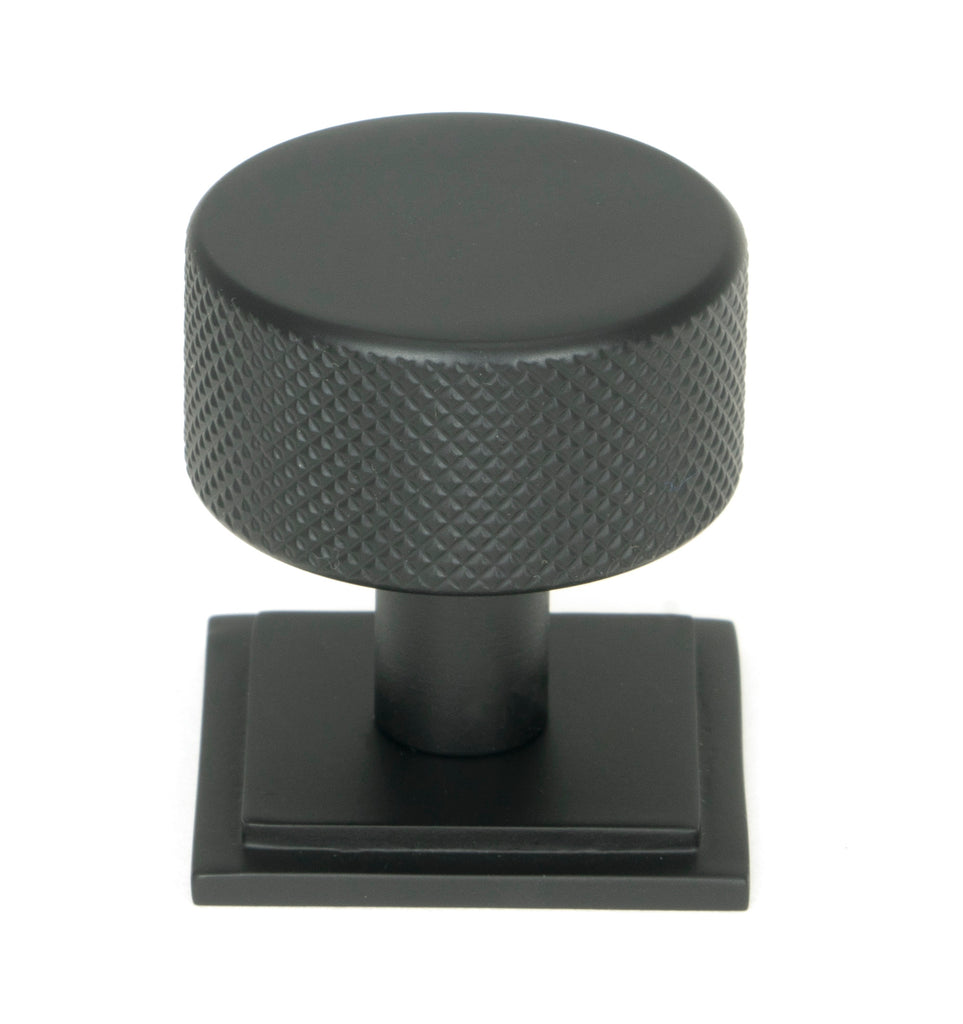 White background image of From The Anvil's Matt Black 32mm Brompton Cabinet Knob | From The Anvil