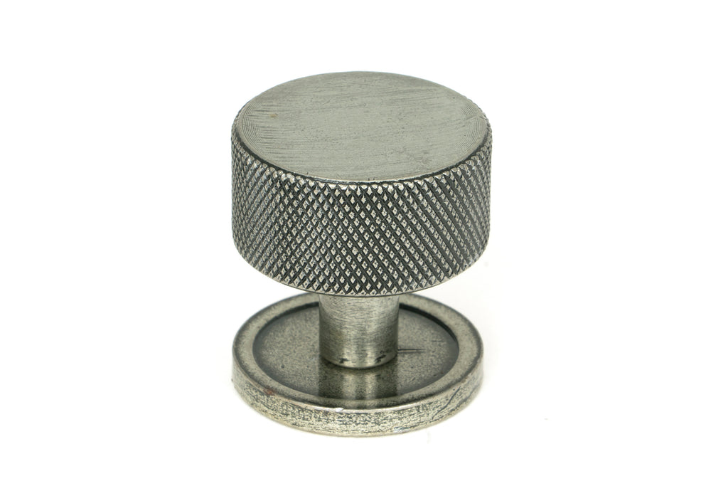 White background image of From The Anvil's Pewter Patina 32mm Brompton Cabinet Knob | From The Anvil