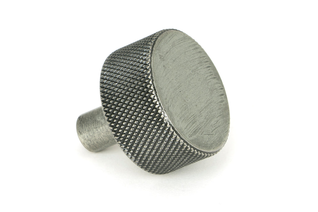 White background image of From The Anvil's Pewter Patina 32mm Brompton Cabinet Knob | From The Anvil