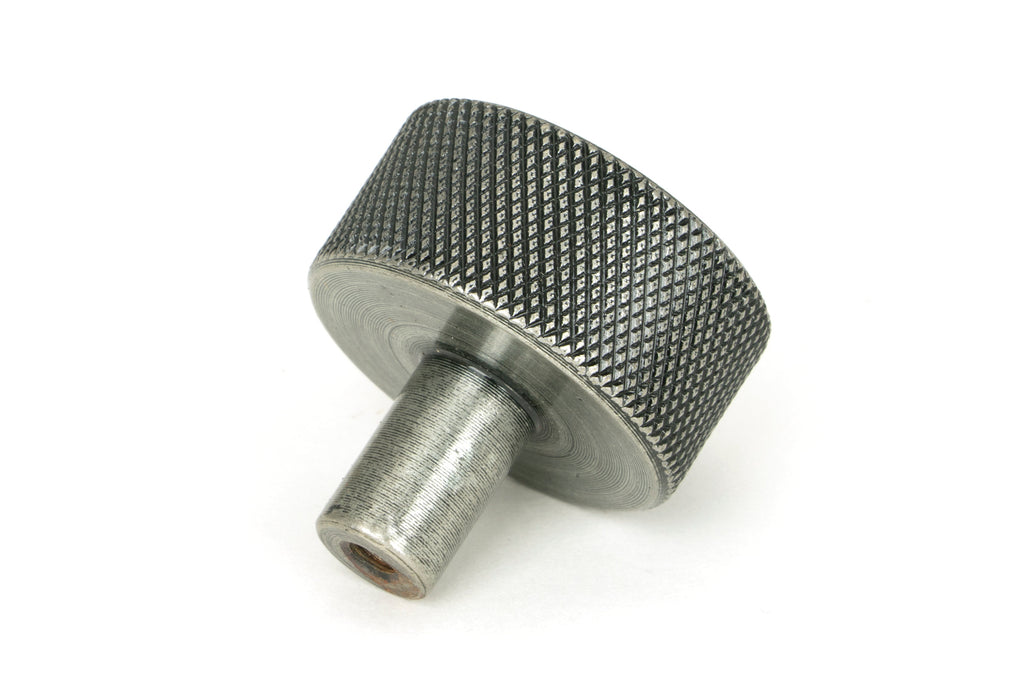 White background image of From The Anvil's Pewter Patina 32mm Brompton Cabinet Knob | From The Anvil