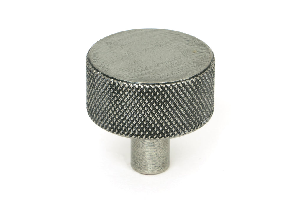 White background image of From The Anvil's Pewter Patina 32mm Brompton Cabinet Knob | From The Anvil