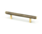 From The Anvil's Aged Brass Full Brompton Pull Handle