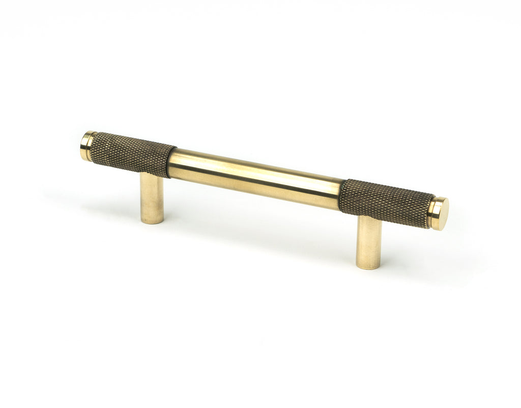 White background image of From The Anvil's Aged Brass Half Brompton Pull Handle | From The Anvil