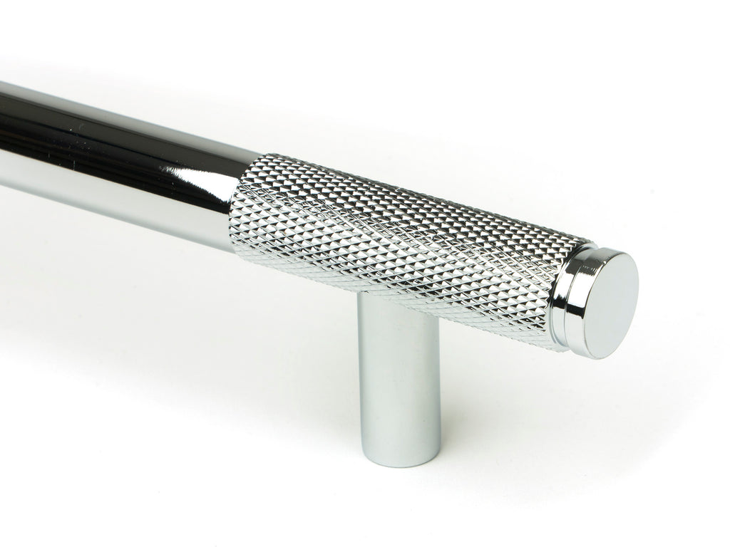 White background image of From The Anvil's Polished Chrome Half Brompton Pull Handle | From The Anvil