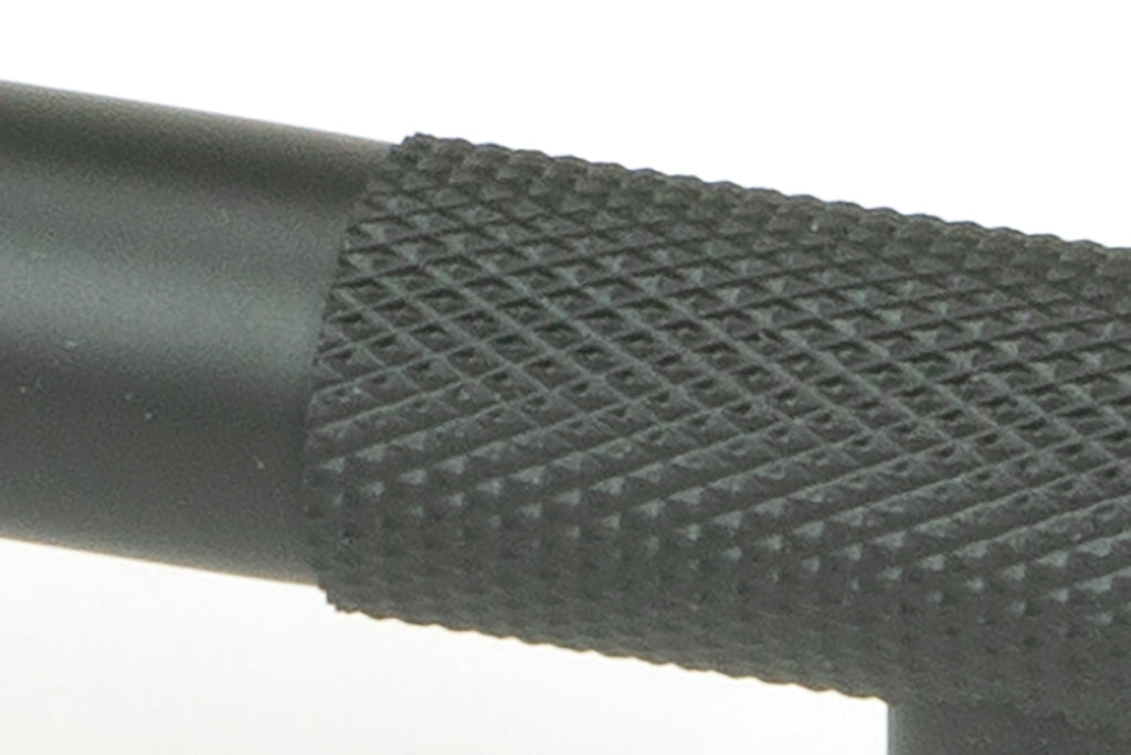 White background image of From The Anvil's Matt Black Half Brompton Pull Handle | From The Anvil