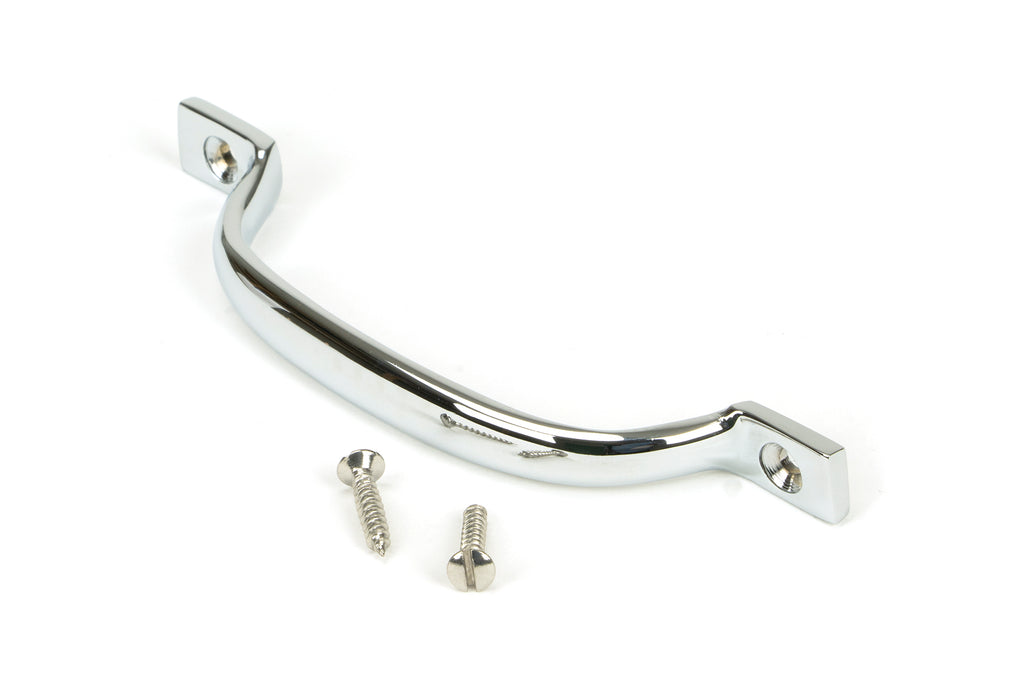 White background image of From The Anvil's Polished Chrome Slim Sash Pull | From The Anvil