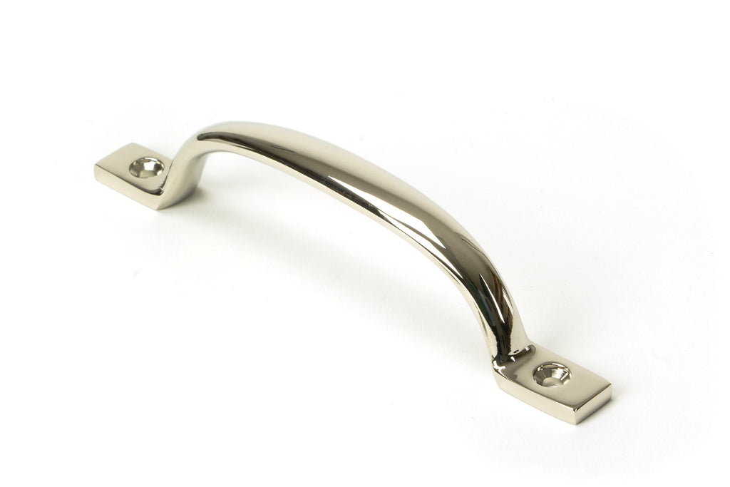 White background image of From The Anvil's Polished Nickel Slim Sash Pull | From The Anvil