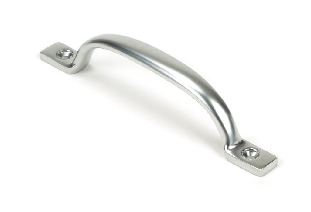 White background image of From The Anvil's Satin Chrome Slim Sash Pull | From The Anvil