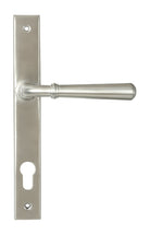 From The Anvil's Satin Marine SS (316) Newbury Slimline Lever Espag. Lock Set