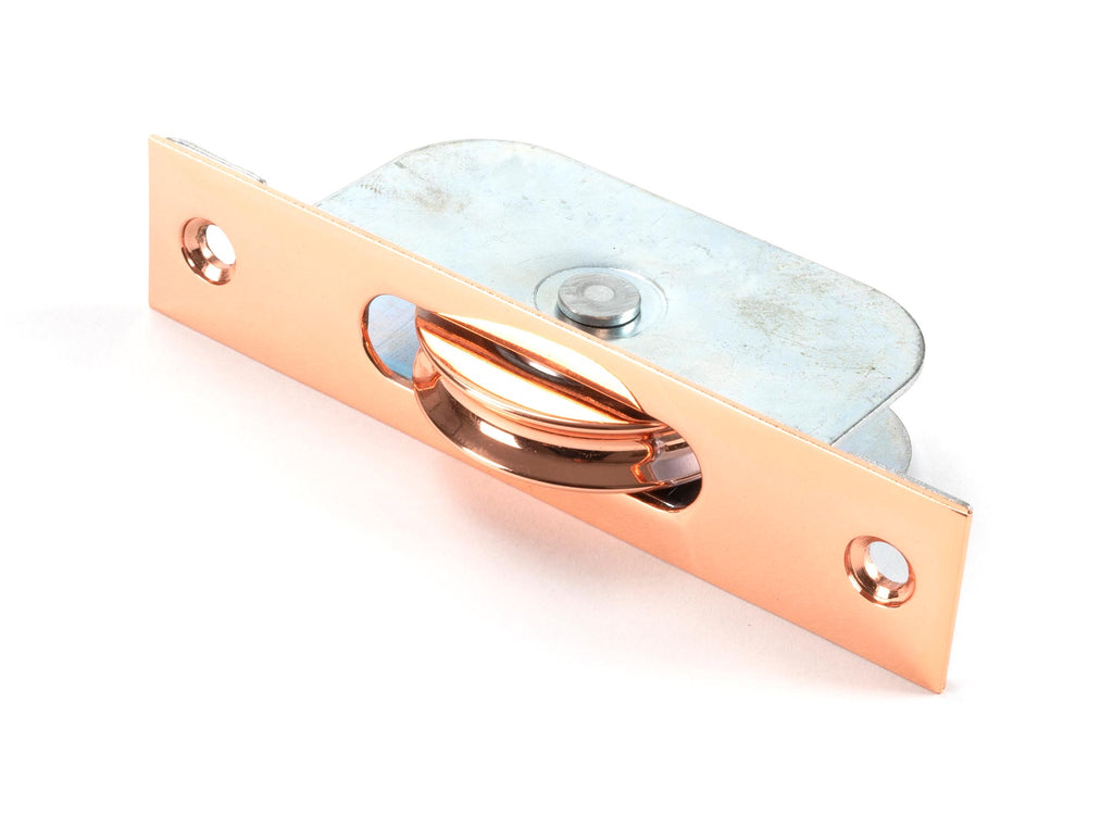 White background image of From The Anvil's Polished Bronze Square Ended Sash Pulley 75kg | From The Anvil